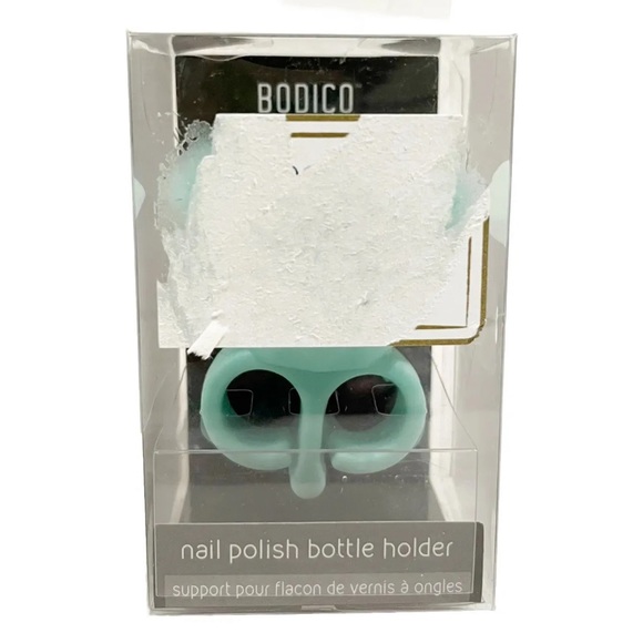 Bodico Nail Polish Holder Ring Teal Rubber Easy Nail Painting Unique Gift Beauty - Picture 6 of 6